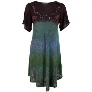 New Greater Good Dragonfly Tunic Top OS